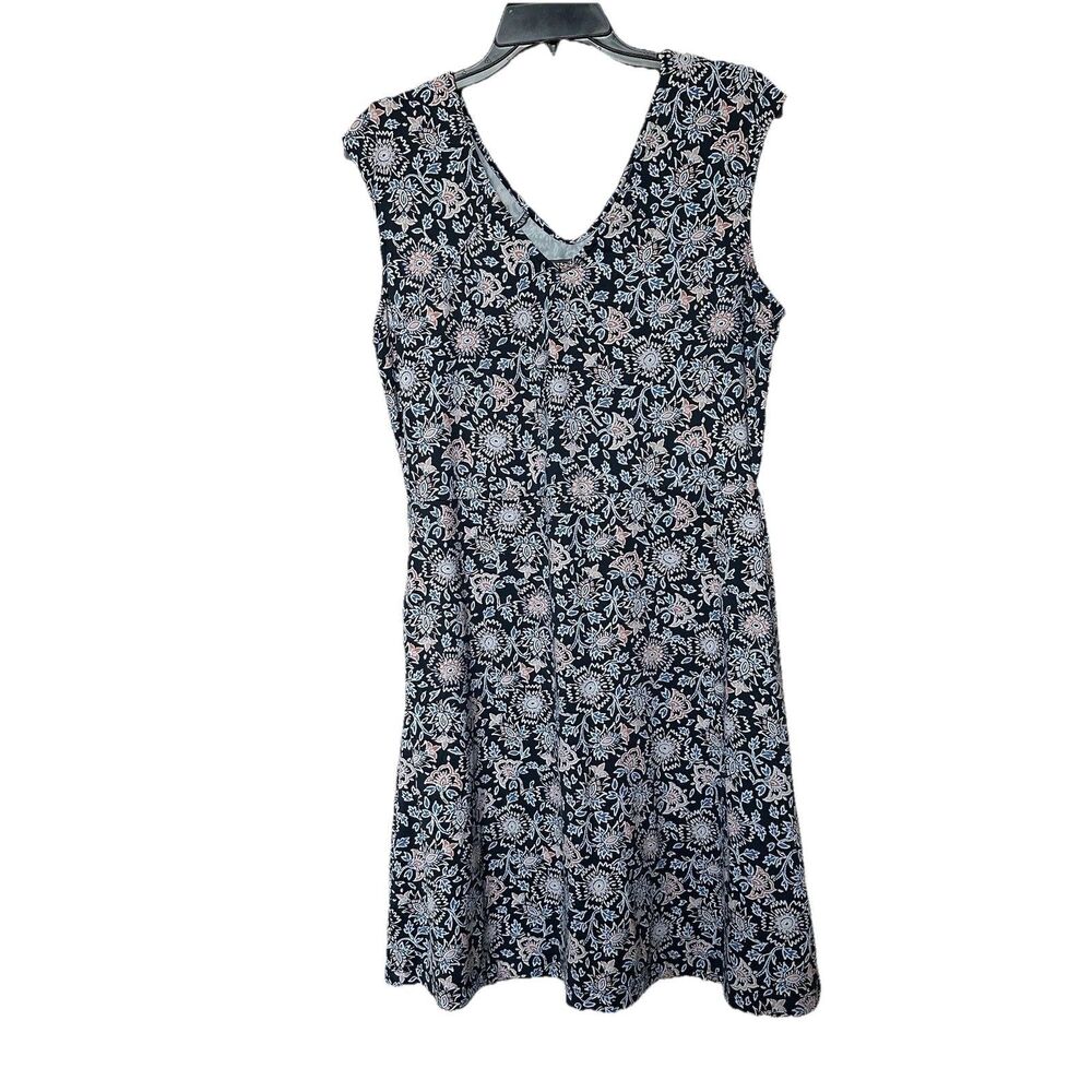 Title Nine Dress Med Midi Stretchy Floral Athleisure Outdoor Golf Resort Cruise